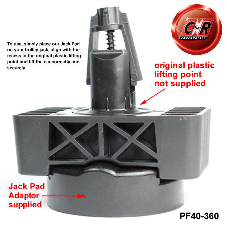 Jack Pad en Caoutchouc, 2 Pcs Adaptateurs en Caoutchouc pour Support de Cric, Cric de Levage de