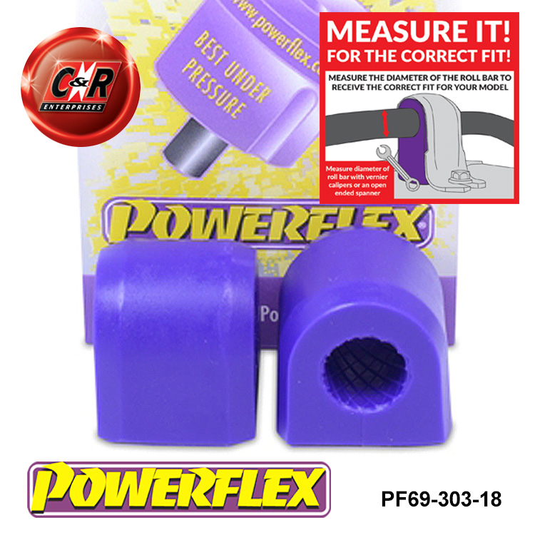 fits Impreza WRX inc STi GD//GG 00-07 POWERFLEX FRONT WISHBONE REAR BUSHES