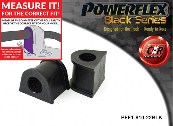 Alfa Romeo 147 156 GT POWERFLEX BLACK Front ARB Bush 26mm PFF1-810-26BLK