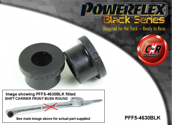 fits BMW E34 5 SERIES 88-96 PFF5-620BLK POWERFLEX BLACK FRONT INNER TCA BUSH