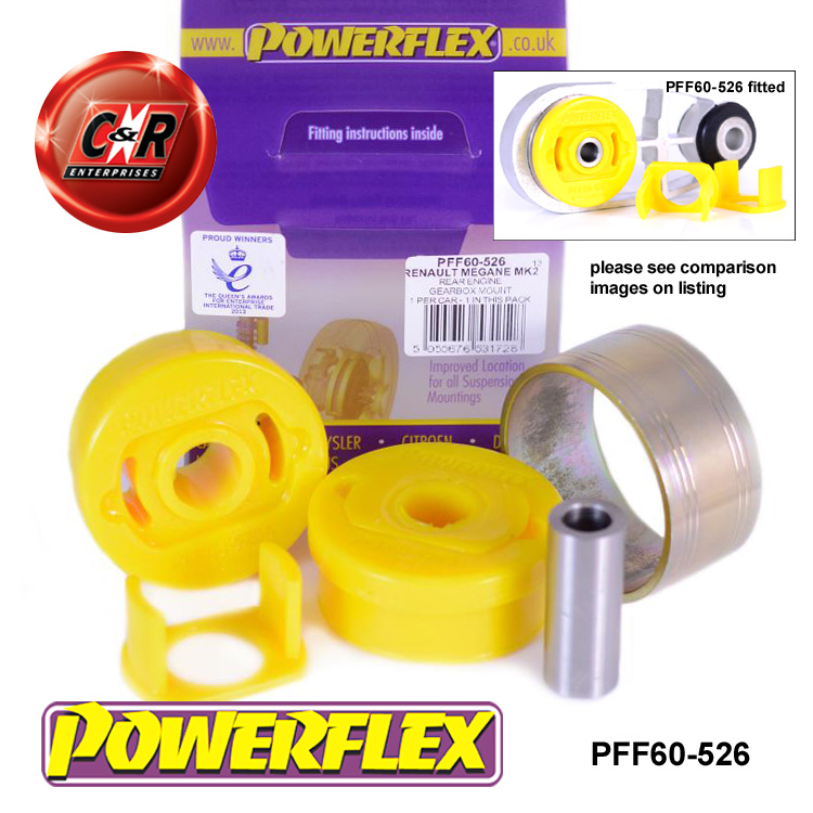 Para Renault Clio III Sport 2005-2012 Powerflex Trasero Inferior Bush Montaje del Motor