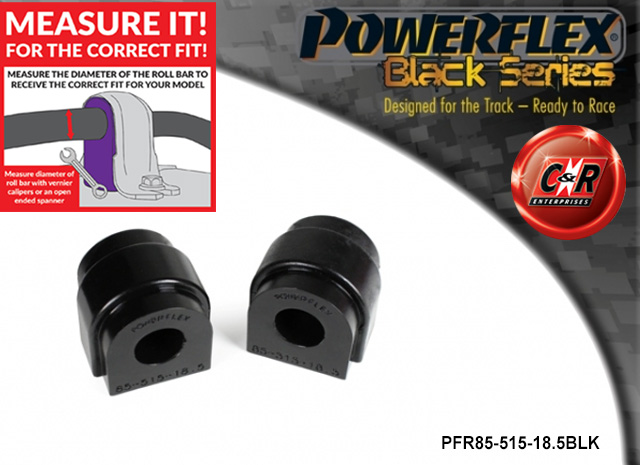 PFR5-308-15.5BLK Noir Powerflex Rear Roll Bar de montage Bush 15.5 mm fit BMW