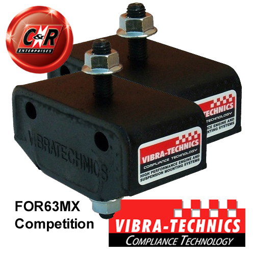 2 X Ford Fiesta Mk2 Vibra Technics transmisión Mounts-competencia for63mx