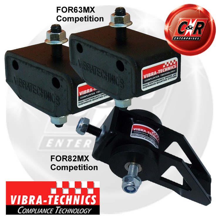 2 x FORD FIESTA Mk1 Vibra Technics transmission montures-concurrence for63mx