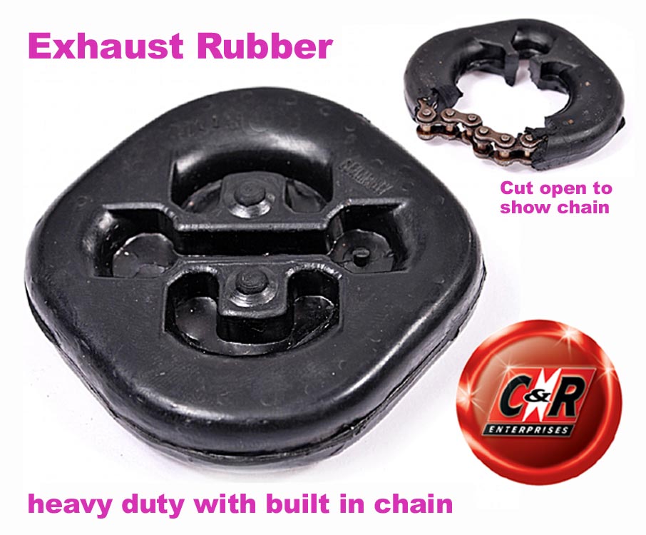 A Set of 3 Heavy Duty Exhaust Rubbers with Builtin Chain ERSHD eBay