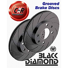 KBD1583G12 Black Diamond 12 Groove Front Vented Discs Audi A5 Coupe 8T    ,  2.0 TFSi Quattro (PR Code 1LT) ( 06/08 >)