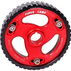 PULDGTI-RED Piper Vernier Alloy Pulley VW Jetta Mk1 16,  1.5, 1.6, 1.8, 1.8 (1979 - 1984)