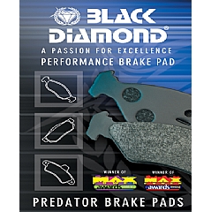 PP227 Black Diamond Predator Brake Pads VW Passat 3B,  1.6 (16 Wheels) (00 >)