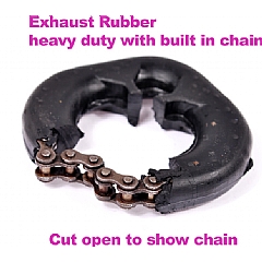 ERSHD Exhaust Rubber - heavy duty with built in chain 
