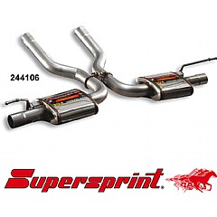 244106 Supersprint Rear Exhaust Left + Right Racing VW Touareg 1 7L    ,   2.5 TDI 04 On
