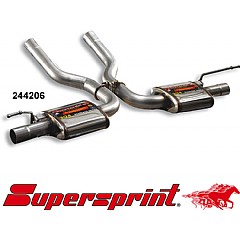 244206 Supersprint Rear Exhaust Left + Right Racing VW Touareg 1 7L    ,   5.0 TDI V10 04 On