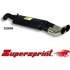 322666 Supersprint Rear Exhaust DTM Twin Round 70mm VW Golf Mk2 19/1G    ,  1.8 Racing Parts