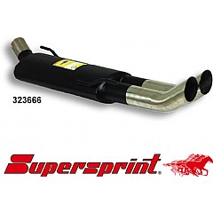 323666 Supersprint Rear Exhaust DTM Twin Round 70mm VW Golf MK3 1H    ,   2.0 Racing Parts