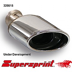 326615 Supersprint Endpipe 120mm x 80mm Audi A3 Sportback 8P    ,  Sportback 1.6 102Hp 03 On