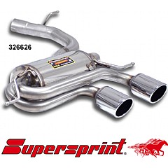 326626 Supersprint Rear Exhaust Racing Twin Round 100mm VW Golf Mk5 R32 1K    ,  3.2 V6 4WD 250Hp