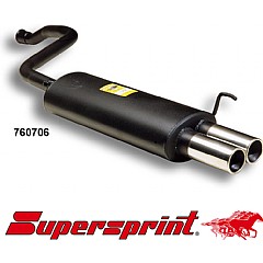 760706 Supersprint Rear Exhaust Twin Round 76mm Audi 80 Avant 8C    ,  Avant 2.0L 90Hp-115Hp 92 On