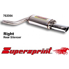 762004 Supersprint Rear Exhaust Right Single Round 90mm Audi A6 quattro 4B    ,  Saloon 1.8T 180Hp 98 - 04