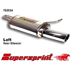 762034 Supersprint Rear Exhaust Left Single Round 90mm Audi A6 Avant quattro 4B    ,  Avant 2.8 V6 193Hp 97 - 04