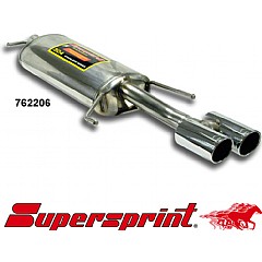 762206 Supersprint Rear Exhaust Twin Round 80mm Skoda Superb 1 3U    ,   1.9 TDI 02 On