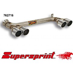 762716 Supersprint End Pipe Kit Left + Right Twin Round 80mm Audi TT Coupe 8N    ,  Coupe 1.8T 225/240Hp 99 - 06