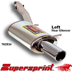 762934 Supersprint Rear Exhaust Left Single Round 90mm Audi A6 Avant quattro 4B    ,  Avant 2.7 V6 Turbo 230Hp-250Hp 97 - 04