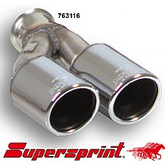763116 Supersprint End Pipe Kit Twin Round 90mm VW Golf Mk4 1J    ,   2.8 V6 00 On