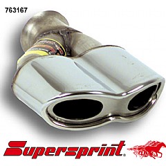 763167 Supersprint Endpipe Kit VIPER 185mm x 70mm Stainless steel VW Golf Mk4 1J    ,   2.8 V6 00 On