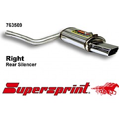 763509 Supersprint Rear Exhaust Right Oval 145mm x 75mm Audi A4 Avant quattro 8E    ,  Avant 2.5 TDI V6 155-163-180Hp 01 On