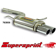 763806 Supersprint Rear Exhaust Twin Round 80mm. Audi A4 8E    ,  Saloon 1.9 TDI 101Hp-130Hp 01 - 07