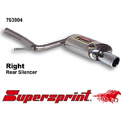763904 Supersprint Rear Exhaust Right Single Round 90mm Audi A4 Cabriolet quattro 8H    ,  Cabrio 1.8T 163Hp-190Hp 03 On