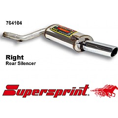 764104 Supersprint Rear Exhaust Right Single Round 90mm Audi A6 Avant quattro 4B    ,  Avant 1.8T 180Hp 98 - 04