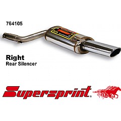 764105 Supersprint Rear Exhaust Right 120mm x 80mm RS Look Audi A6 quattro 4B    ,  Saloon 2.5 TDI V6 150Hp-180Hp 97 - 04