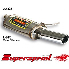 764134 Supersprint Rear Exhaust Left Single Round 90mm Audi A6 Avant quattro 4B    ,  Avant 2.8 V6 193Hp 97 - 04