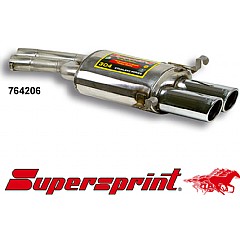 764206 Supersprint Rear Exhaust Twin Round 90mm Audi S6 2.2 4A    ,  Avant 2.2 Turbo 5Cyl 230Hp 95 - 96
