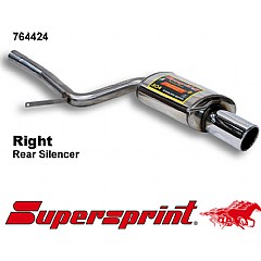 764424 Supersprint Rear Exhaust Right Single Round 100mm Audi S4 Cabriolet 8H    ,  Cabrio 4.2 V8 344Hp 03 - 04