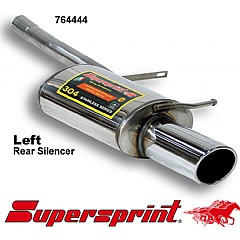 764444 Supersprint Rear Exhaust Left Single Round 100mm Audi S4 Cabriolet 8H    ,  Cabrio 4.2 V8 344Hp 03 - 04