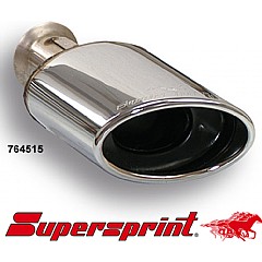 764515 Supersprint Oval End Pipe 145mm x 95mm VW Golf MK6 5K    ,   1.6 102Hp 09 On