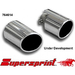 764614 Supersprint Endpipe Kit Left Single Round 100mm + Right Single Round 100mm VW Golf MK6 5K    ,   2.0 TDI 140Hp/170Hp 09 On