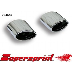 764615 Supersprint Oval End Pipe Kit Left + Right 145mm x 95mm VW Golf Mk5 1K    ,   1.4 TSI 140Hp 07 - 08