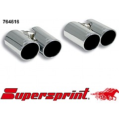 764616 Supersprint End Pipe Kit, 4 exit Left Twin Round 80mm + Right Twin Round 80mm Audi A3 8P    ,   2.0 TDI 170Hp 06 On
