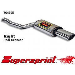 764905 Supersprint Rear Exhaust Right 145mm x 95mm Audi A4 8E    ,  Saloon 2.0 TFSI 200Hp 05 On