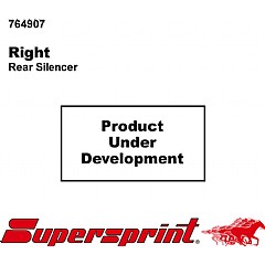 764907 Supersprint Rear Exhaust 100mm x 75mm Right Audi A4 Avant 8E    ,  Avant 2.0 TFSI 200Hp 05 On