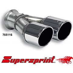 765116 Supersprint End Pipe Kit Twin Round 80mm Audi S2 8B    ,   2.2 Turbo 230Hp 90 On