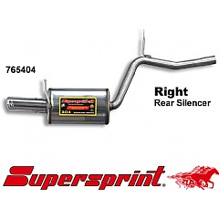 765404 Supersprint Rear Exhaust Right Single Round 90mm Audi A4 Cabriolet quattro 8H    ,  Cabrio 1.9 TDI 130Hp 03 On