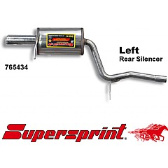 765434 Supersprint Rear Exhaust Left Single Round 90mm Audi A4 quattro 8E    ,  Saloon 3.2 V6 FSI 05 - 07