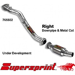 765502 Supersprint Downpipe Right + Metal Cat Audi S4 Cabriolet 8H    ,  Cabrio 4.2 V8 344Hp 05 - 08
