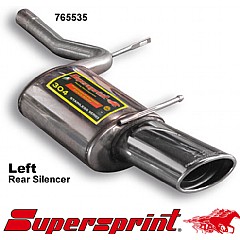 765535 Supersprint Rear Exhaust Left 145mm x 95mm Audi S4 Avant 8E    ,  Avant 4.2 V8 344Hp 03 - 04