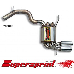 765606 Supersprint Rear Exhaust Twin Round 80mm Audi A3 Sportback 8P    ,  Sportback 3.2 V6 250Hp 04 On