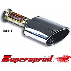 765815 Supersprint Oval End Pipe 145mm x 95mm Audi A3 Sportback 8P    ,  Sportback 1.4 TFSI 125Hp 08 On