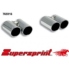 765916 Supersprint End Pipe Kit, 4 exit Left Twin Round 80mm + Right Twin Round 80mm Audi A3 Sportback 8P    ,  Sportback 1.9 TDI 105Hp 03 On